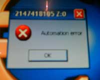 Automation error